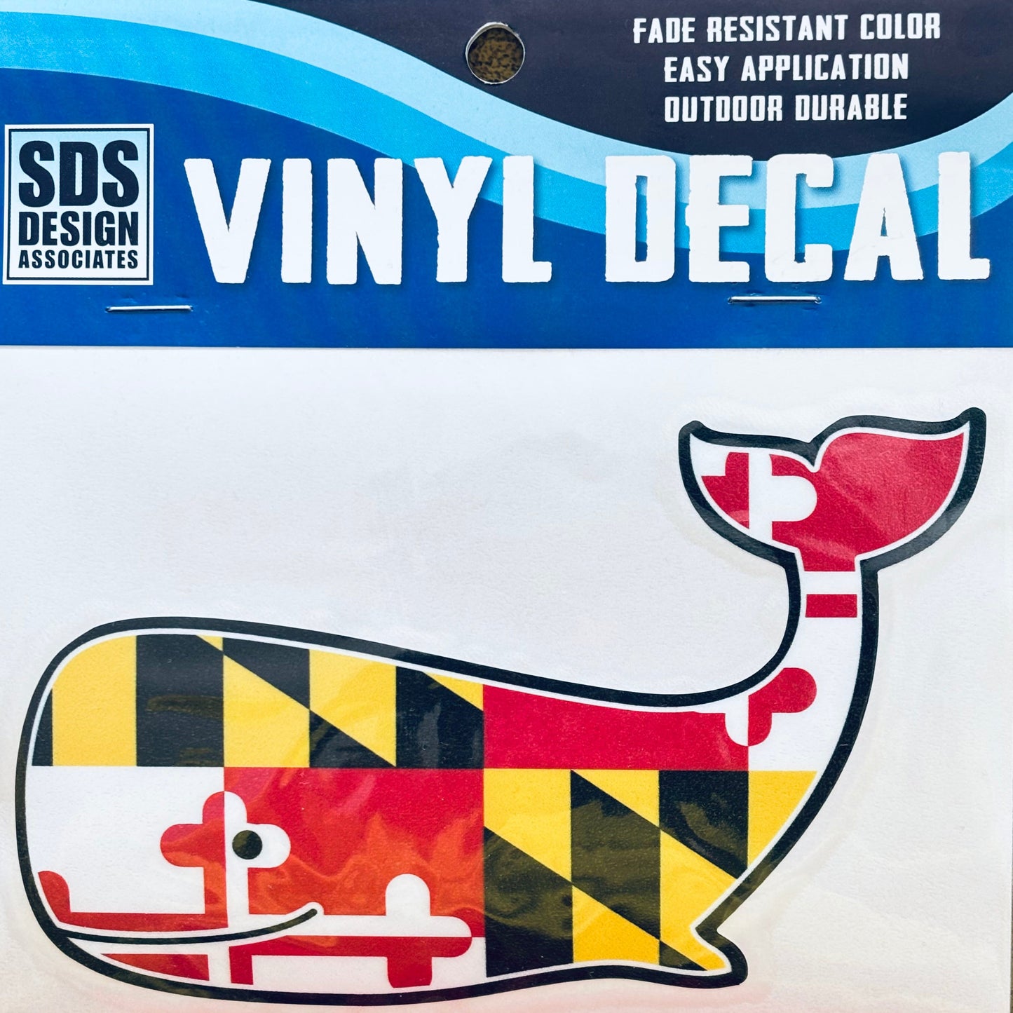 Maryland Flag "Whale" Vinyl Decal
