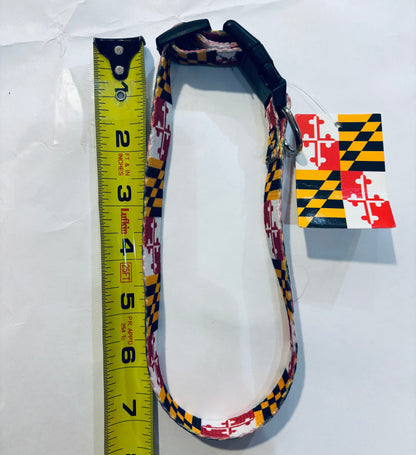 Maryland Flag Dog Collar