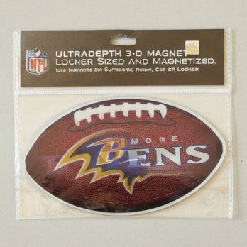 Baltimore Ravens 3D Football Magnet NFL