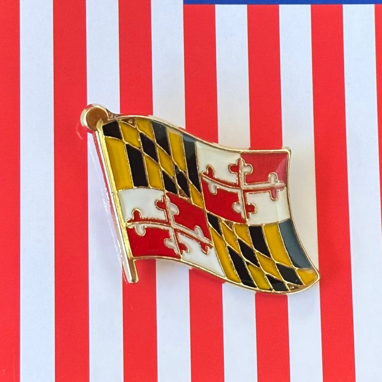 Maryland Wavy Flag Pin