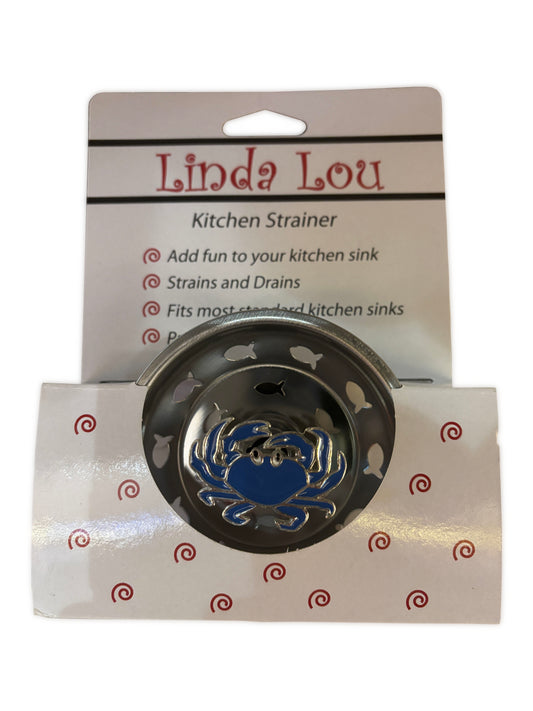 Linda Lou Maryland Crab Kitchen Sink Strainer