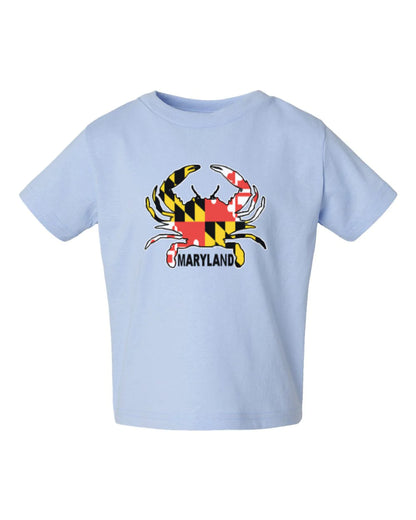 Shop Baby Blue Maryland Themed Baby T-Shirt | Maryland-Gifts.com