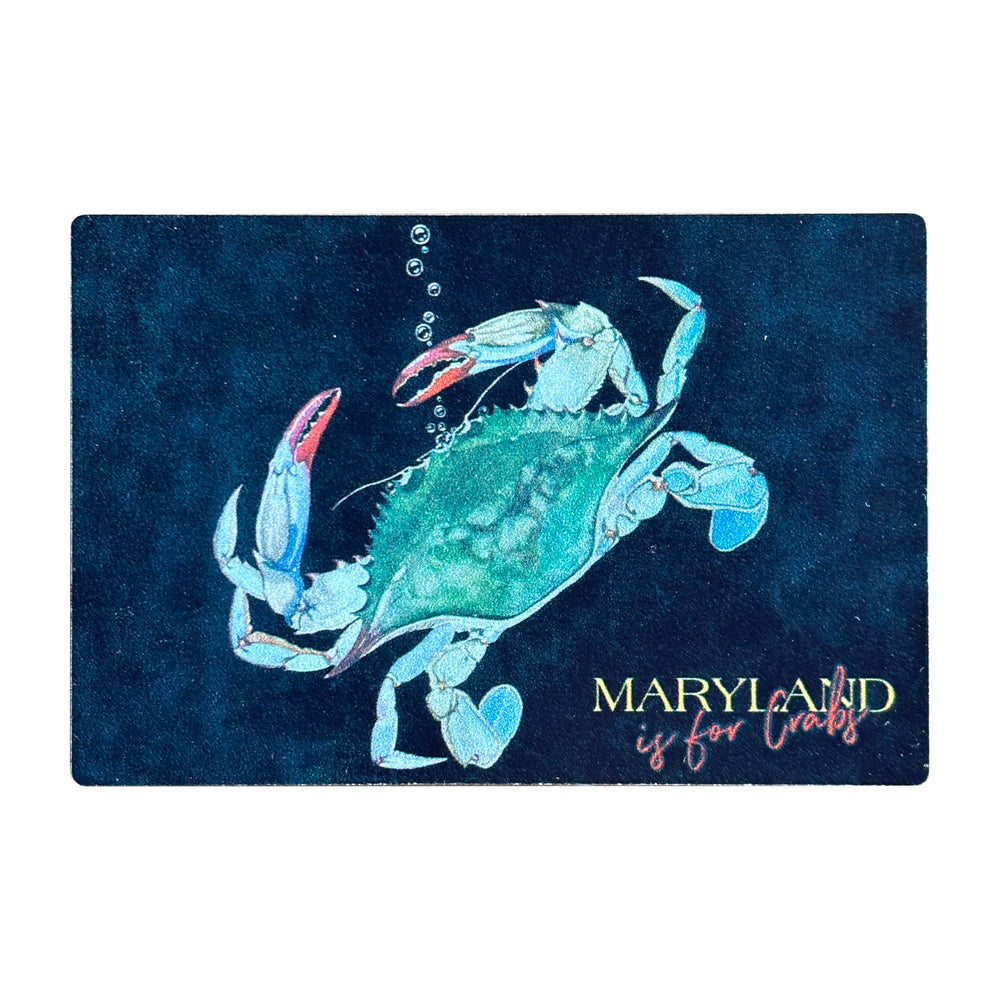 Maryland Blue Crab Metal Magnet