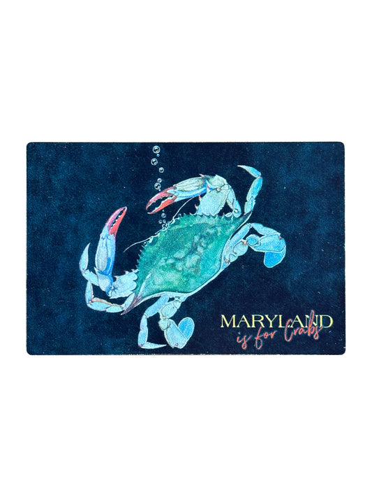 Maryland Blue Crab Metal Magnet