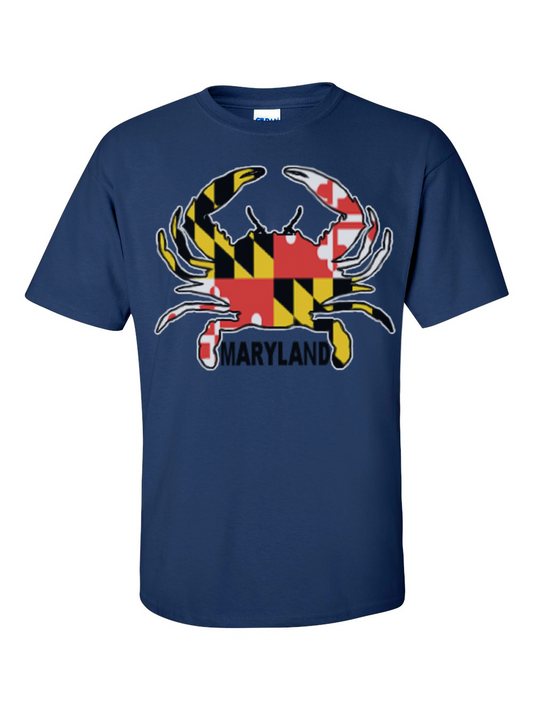 Maryland Crab Big Crab T-Shirt (Navy Blue)