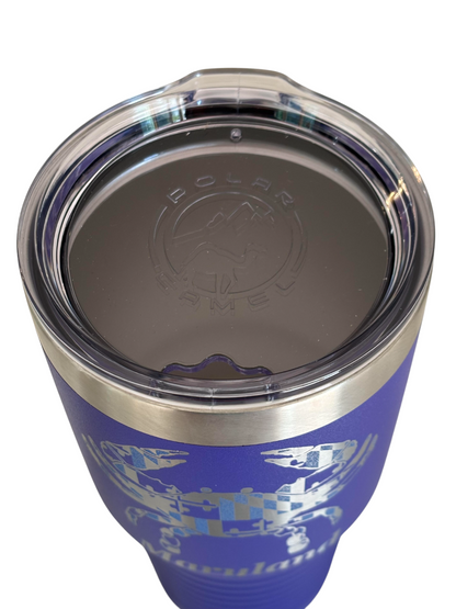 Maryland Crab Flag Tumbler (Purple)