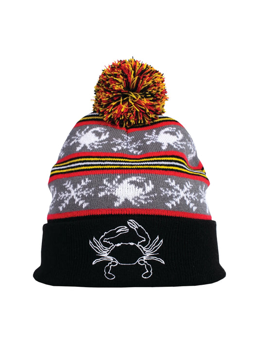 Maryland Crab Flake Pom Beanie