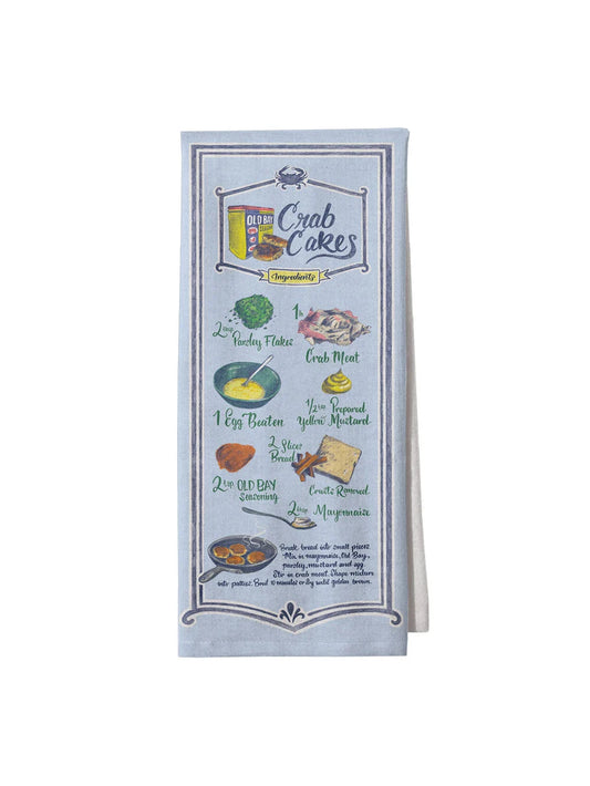 Maryland Cake Crab Recipe Kitchen Towel