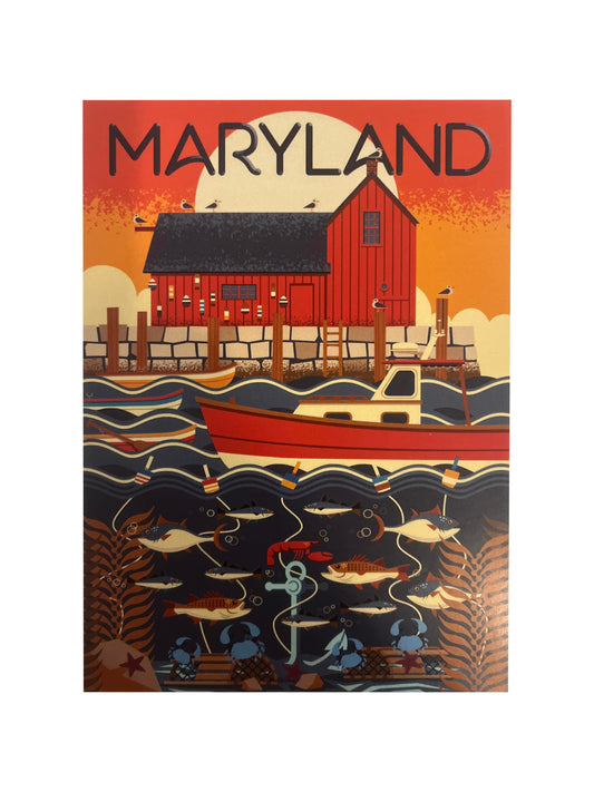 Maryland Postcard (Docks)