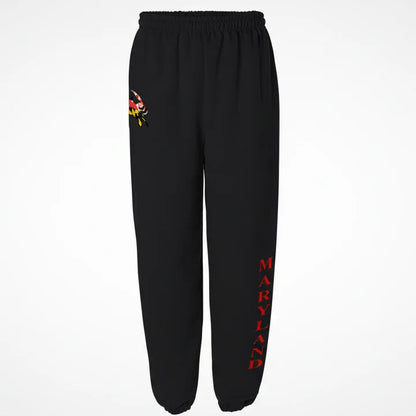 Maryland Flag Small Crab Sweatpants (Black)