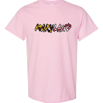 Maryland Gifts Brushstroke T-Shirt (Light Pink)