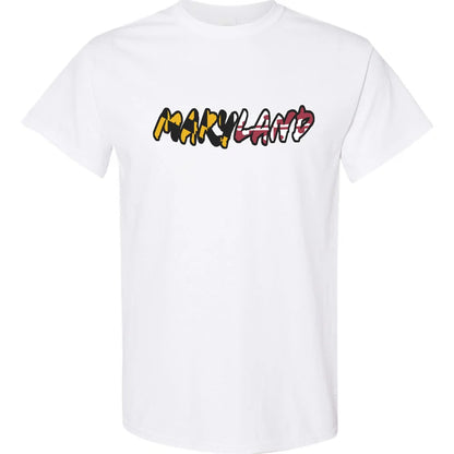 Maryland Gifts Brushstroke T-Shirt (White)