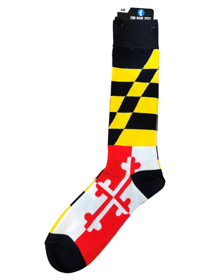 Maryland Flag Lengthened Socks