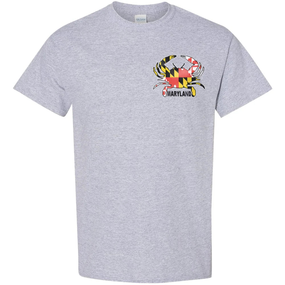 Maryland Small Crab T-Shirt (Grey)