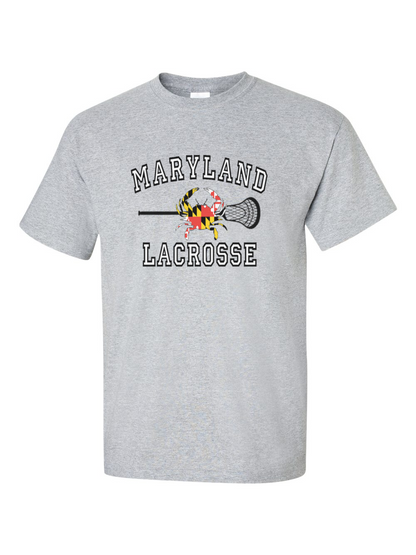 Maryland Lacrosse T-Shirt (Grey) – Maryland Gifts
