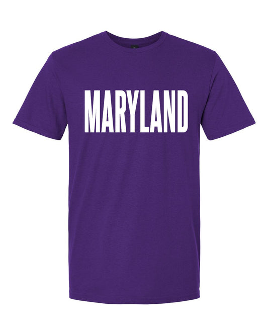 Maryland Letter T-Shirt (Purple)