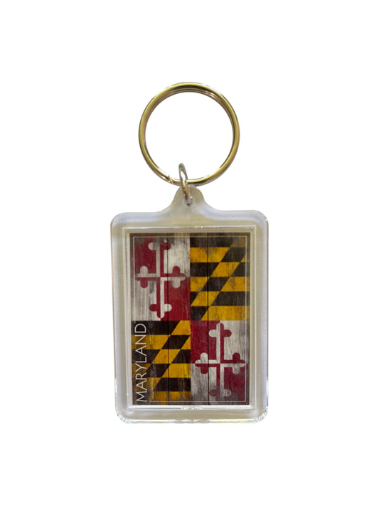 Maryland Rustic Keychain
