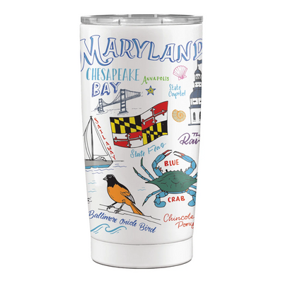 Maryland State Icons Tumbler