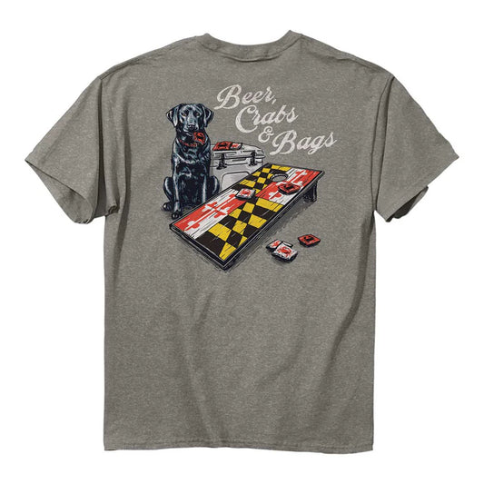 Beer, Crabs, & Bags Graphic Tee
