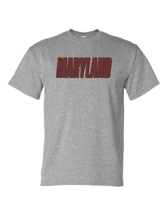 Maryland Retro Text T-Shirt (Grey)