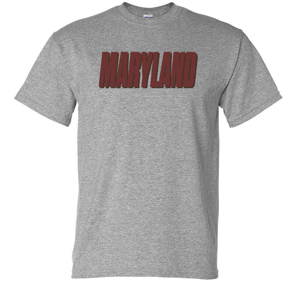 Maryland Retro Text T-Shirt (Grey)