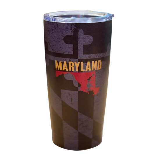 Maryland Stainless Steel Tumbler 20oz | Maryland Pride Travel Mug