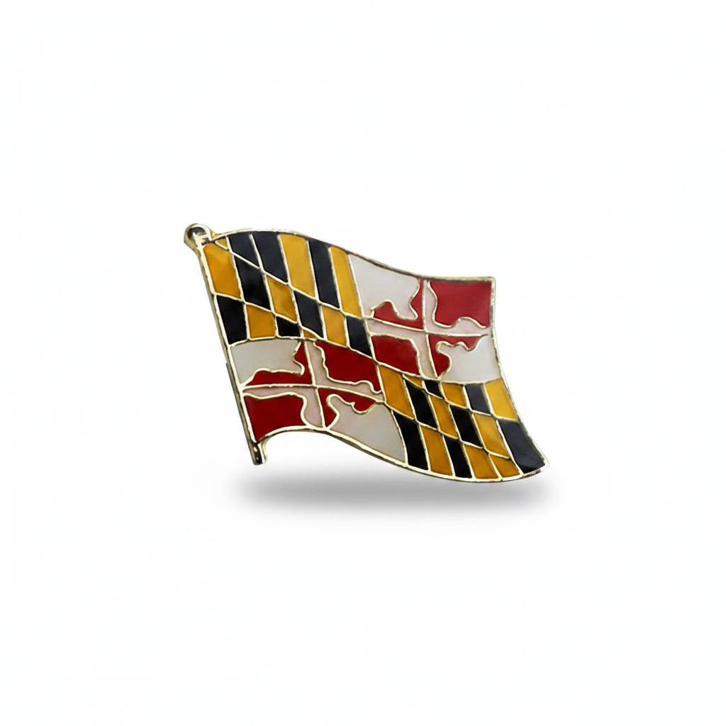 Maryland Wavy Flag Pin