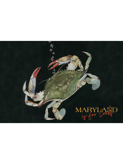 Maryland is for Crabs Blue Crab Postcard