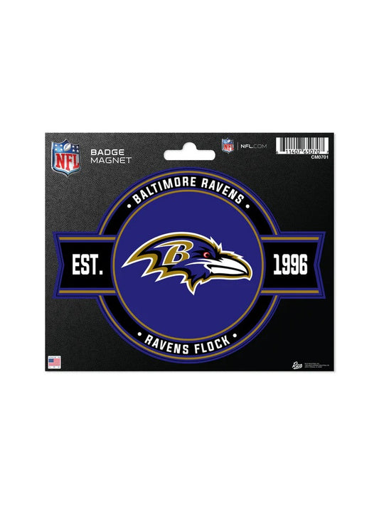 NFL Baltimore Ravens Badge Magnet