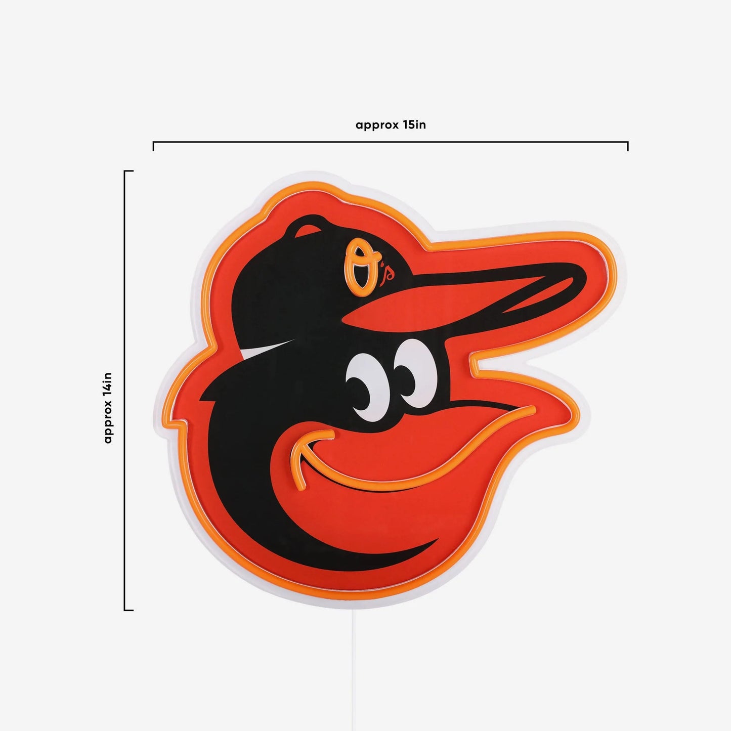 Baltimore Orioles LED Neon Light Up Team Logo Sign