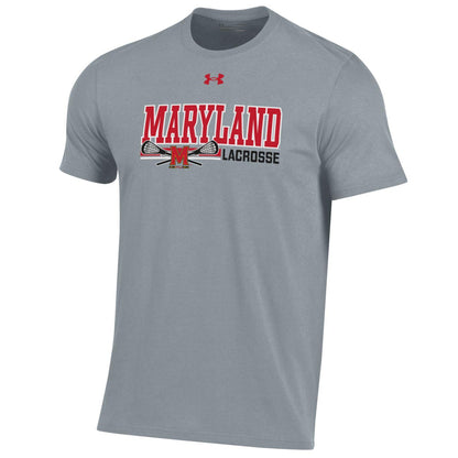 Under Armor University of Maryland Lacrosse Spirit T-Shirt (Grey)