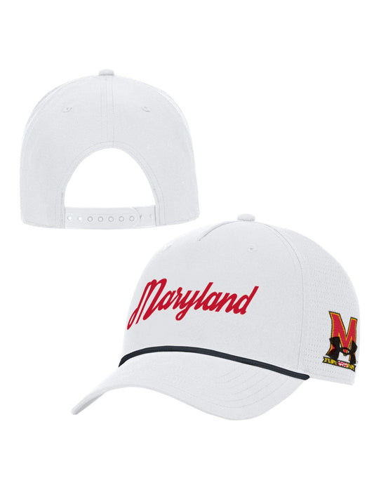 Under Armour University of Maryland Baseball Cap (White)