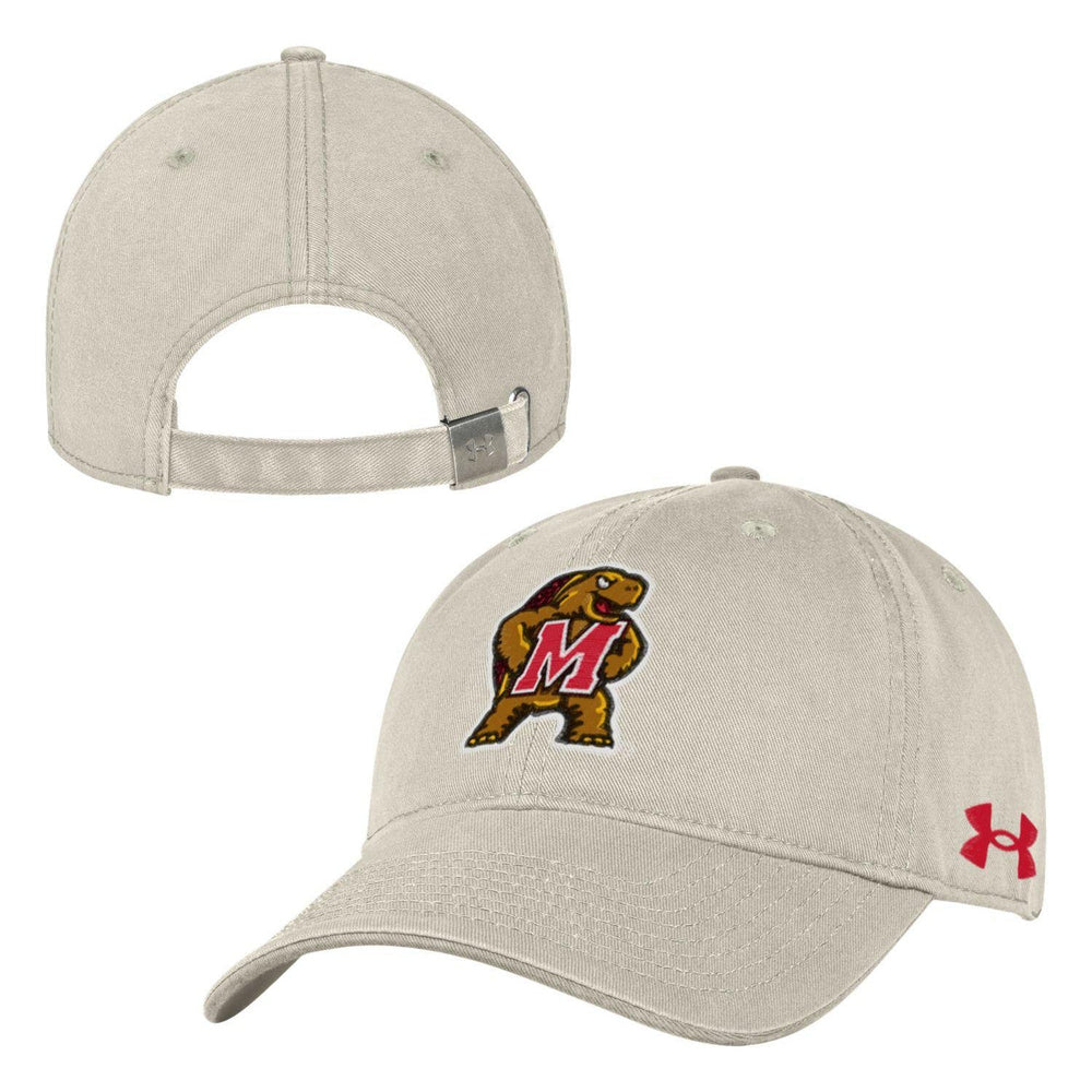 Under Armour University of Maryland Terrapins Baseball Cap Eggshell