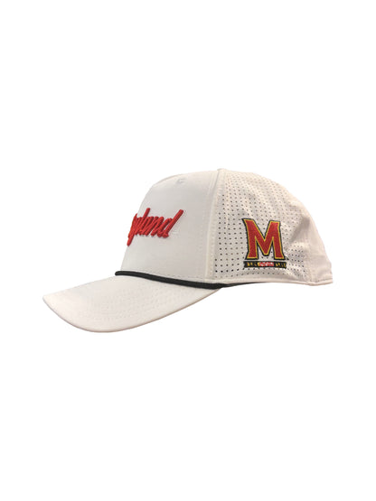 Under Armour University of Maryland Baseball Cap (White)