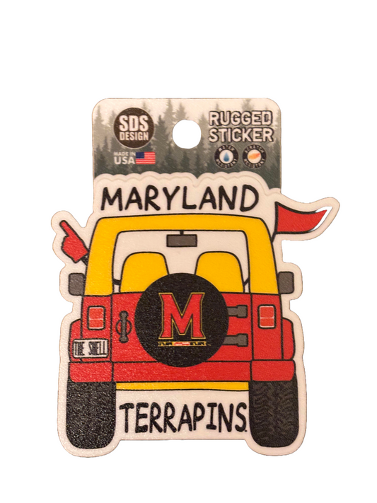 University of Maryland Car Rear Rugged Sticker
