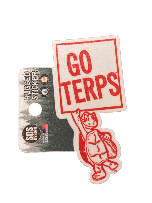 University of Maryland Go Terps Rugged Sticker