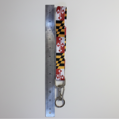 Maryland Flag Lanyard – Keychain Neck Strap with Clip MD State