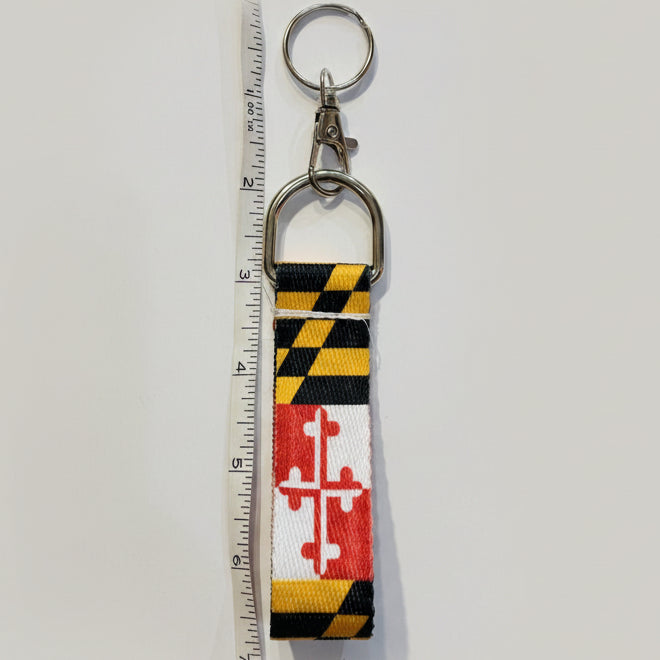 Maryland Flag Keychain Key Ring MD State Flag Souvenir Gift Durable Key Chain