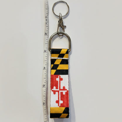 Maryland Flag Keychain Key Ring MD State Flag Souvenir Gift Durable Key Chain