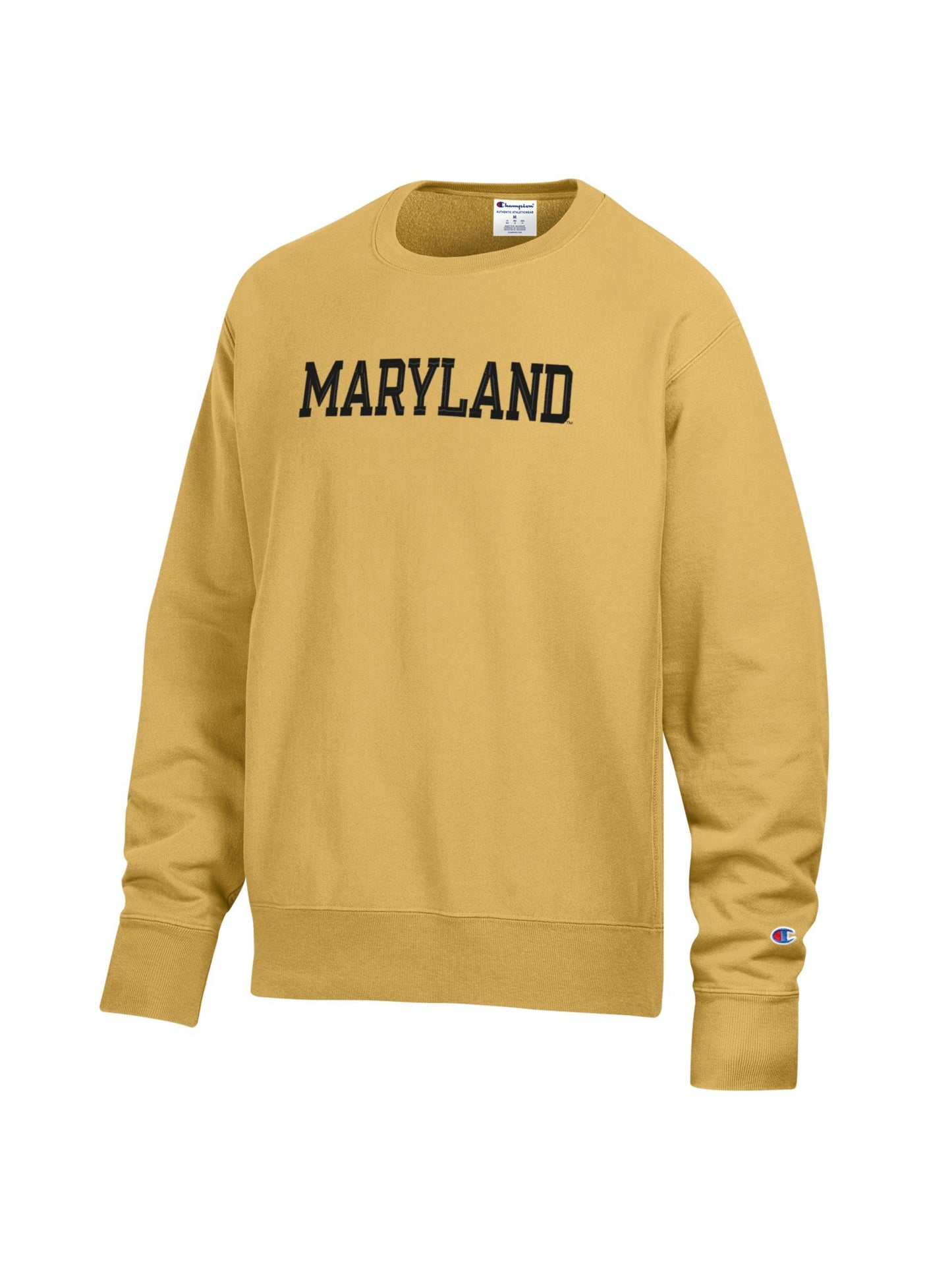 Champion Embroidered Maryland Crewneck (Yellow)