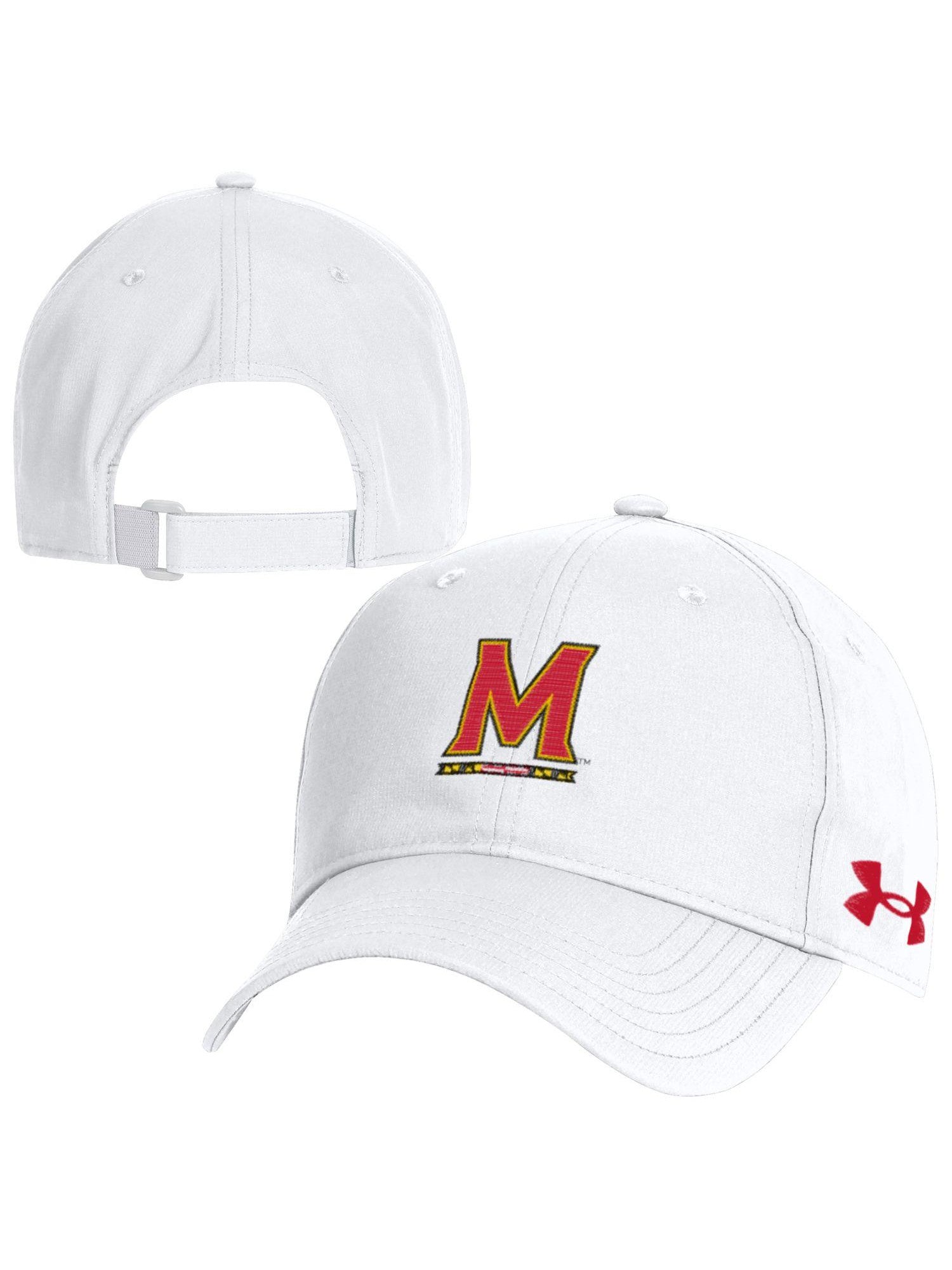 of Maryland (White) – University Cap Under Armor Maryland Gifts Baseball
