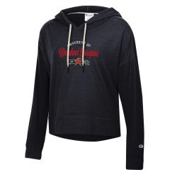 Champion Women's Maryland Terrapins Cropped Fleece Hoodie | Official UMD Hoodie