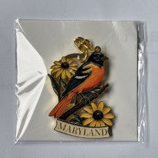 Maryland Oriole & Black-Eyed Susan Keychain | Maryland Gift