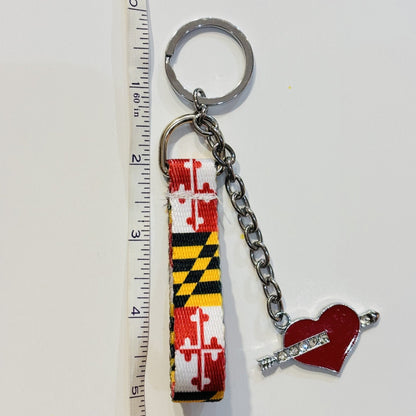 Maryland Mini Lanyard Keychain