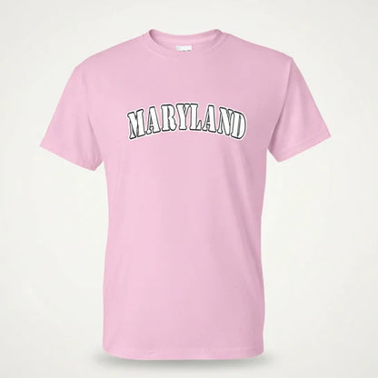 Maryland Plain Text T-Shirt (Pink)