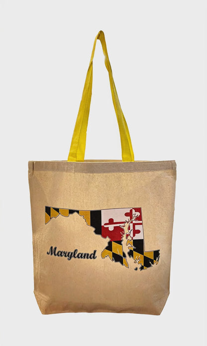 Maryland Crab Dual Sided Reusable Tote Bag