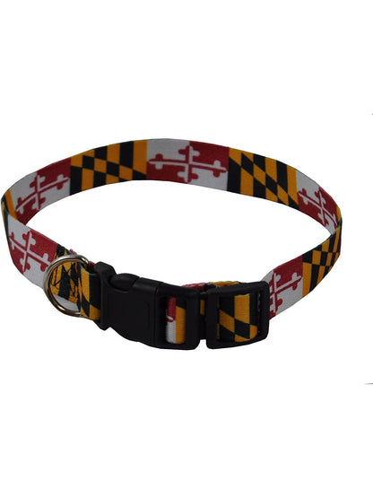 Maryland Flag Dog Collar