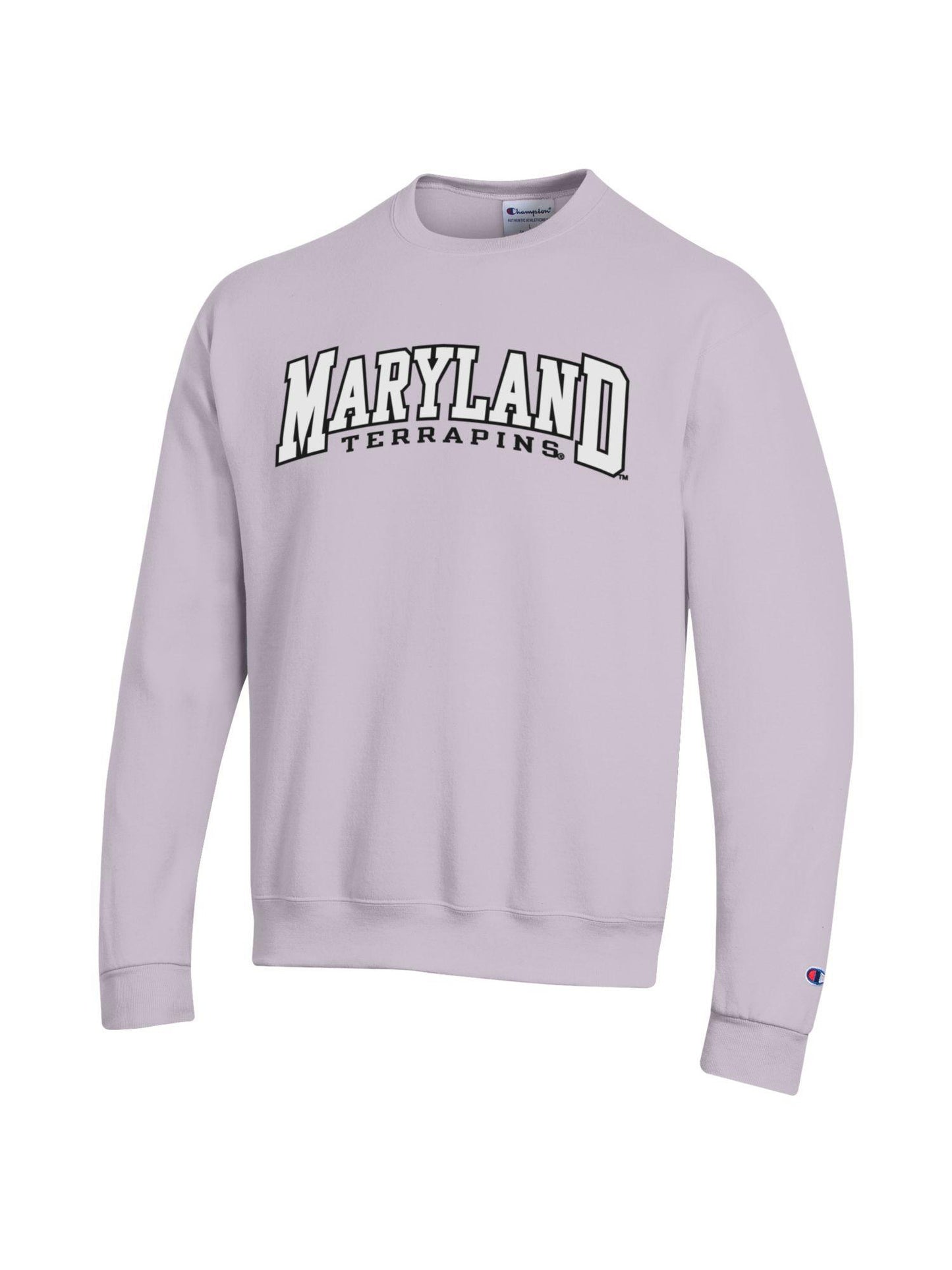 Champion University of Maryland Embroidered Spirit Sweatshirt (Light Purple)