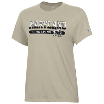 Copy of Champions University of Maryland Terrapins Womens Spirit Shirt (Beige)