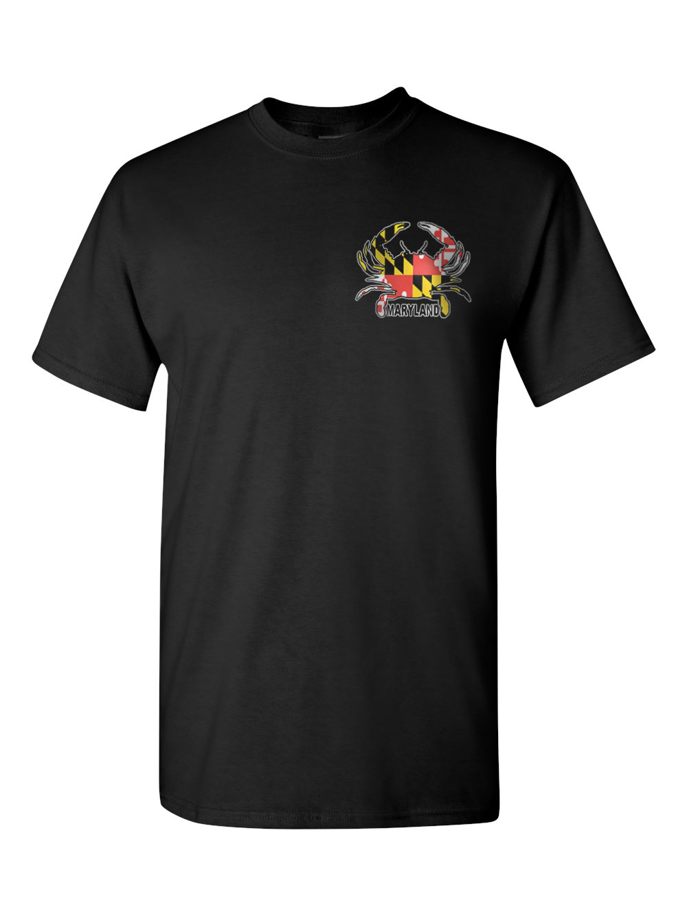Maryland Small Crab T-Shirt (Black)